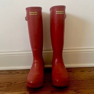 Hunter Original Salmon Boots // tall size 37